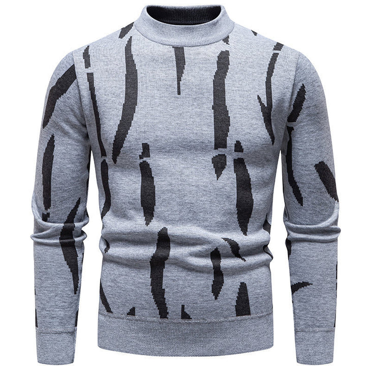 Chic and stylish graphic pattern sweater for men