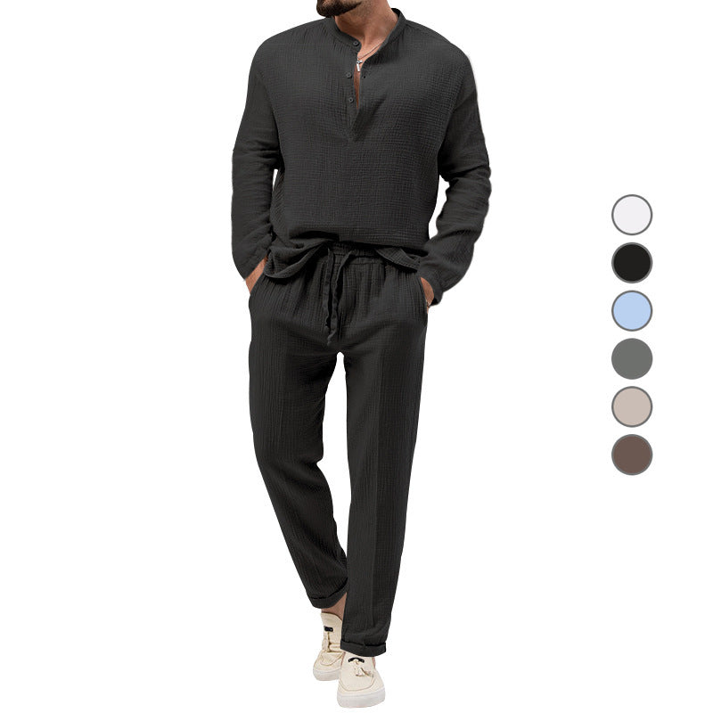 Chic and Stylish Leisure Suit for Men with Patterns