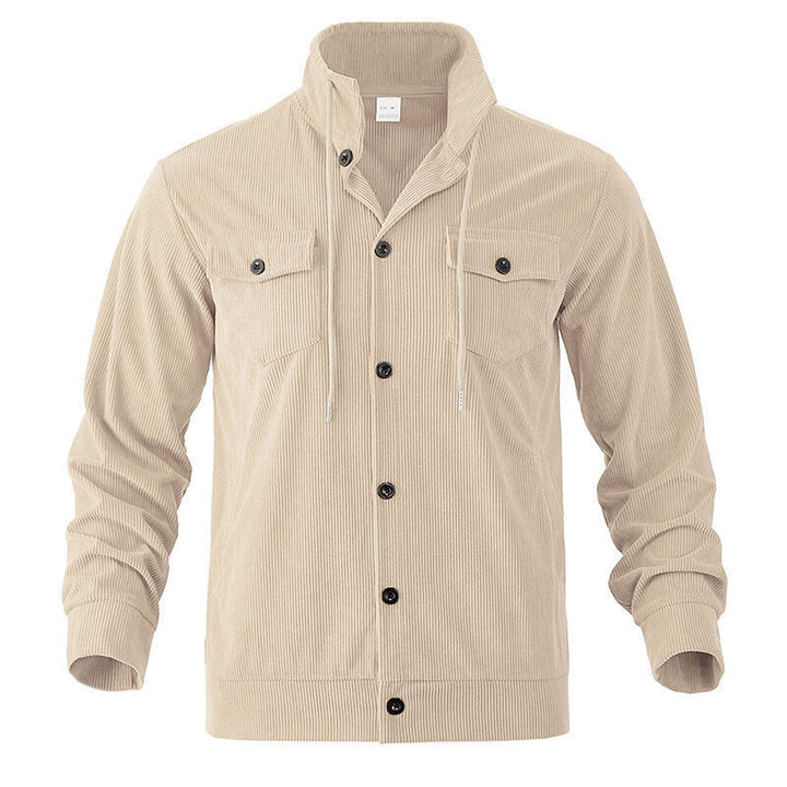 Men's cord jacket with practical chest pockets and drawstring Chic and style