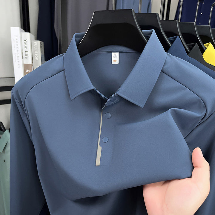 Sporty polo shirt for men with innovative moisture regulation Lune London