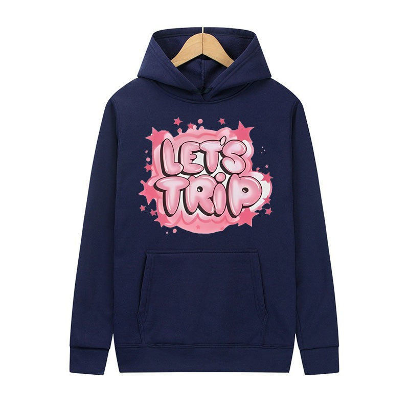 Women's hoodie with stylish graffiti print and comfortable fit Chic & Stil