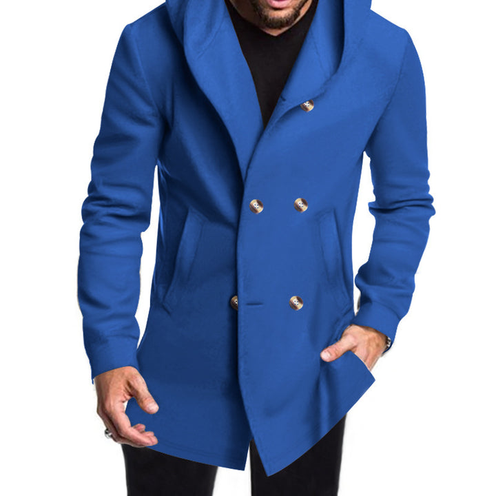 Men's trendy coat with flared cut and hood Lune London