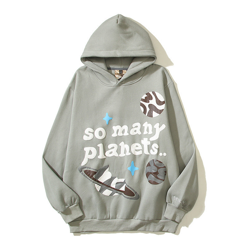 Ladies Hoodie with intergalactic design Lune London