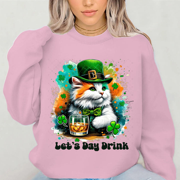 Sweatshirt pour femme avec design de chat drôle et lettrage inspirant Chic & Stil