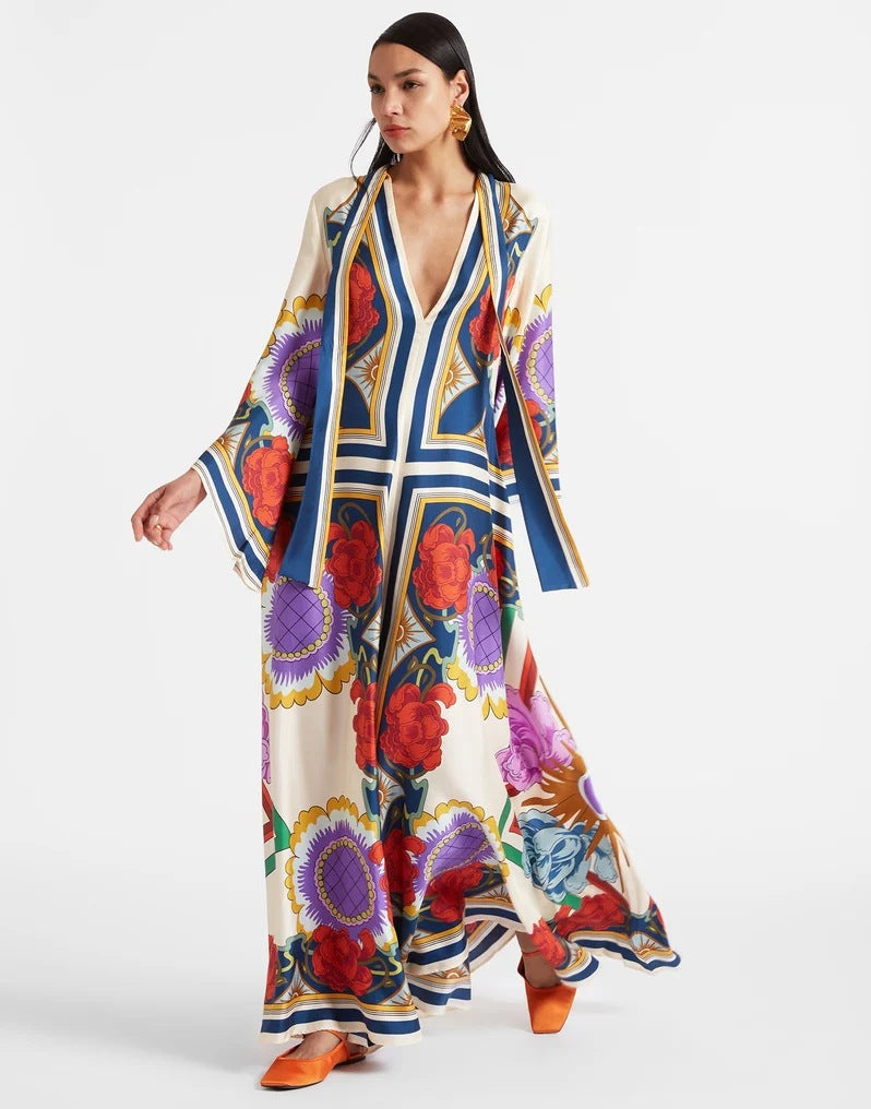 Lune London | Printed Three-Quarter Sleeve Dress
