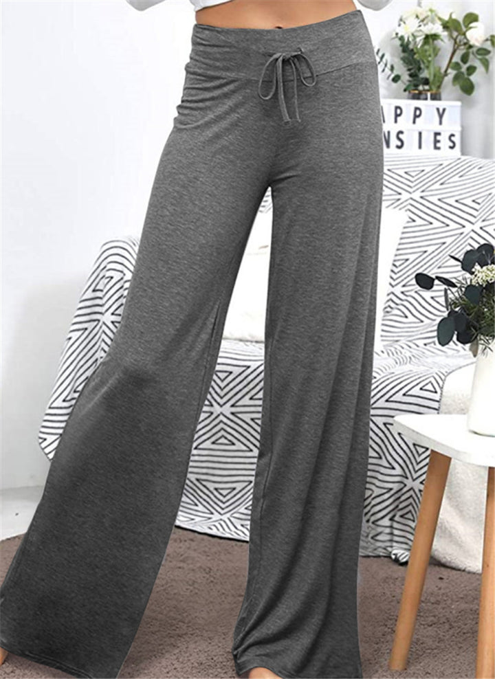 Loose leisure trousers for women with elastic waistband and adjustable drawstring Lune London