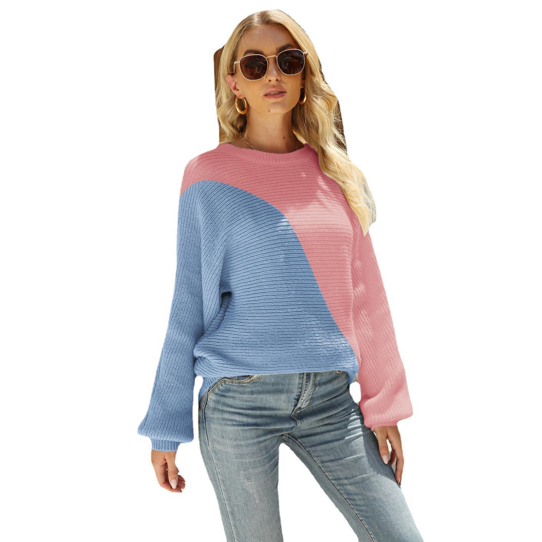 Pull en tricot décontracté pour femmes avec un design asymétrique et une coupe ample Chic & Stil
