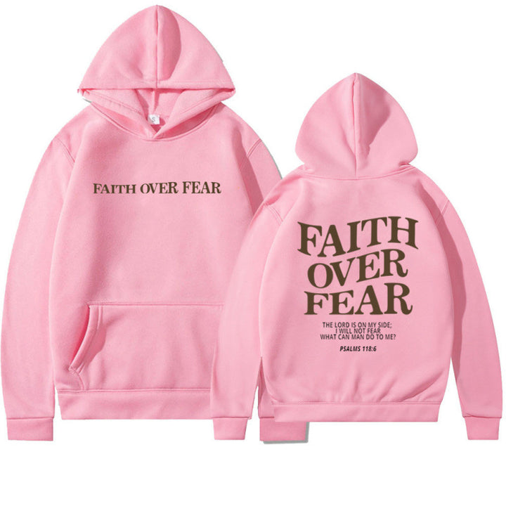 Women's hoodie with inspirational lettering and high-quality cotton Lune London