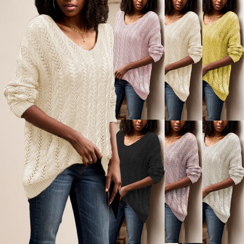 Women’s knit sweater with a unique eyelet structure Lune London