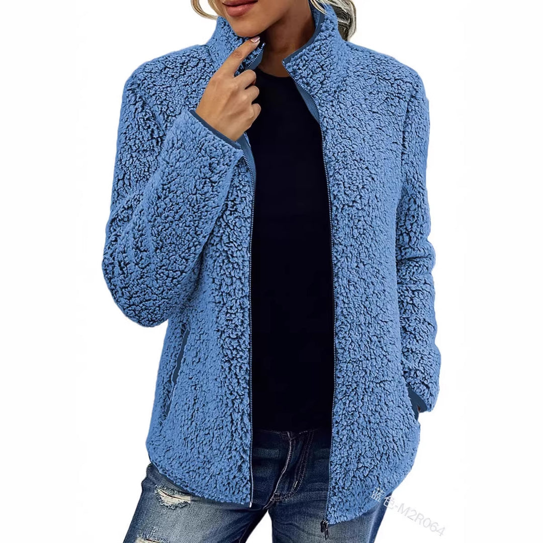 Veste en fleece pour femme avec col haut et toucher doux Chic & Stil