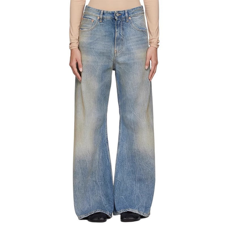 Jeans larges pour femmes à taille haute Chic & Stil
