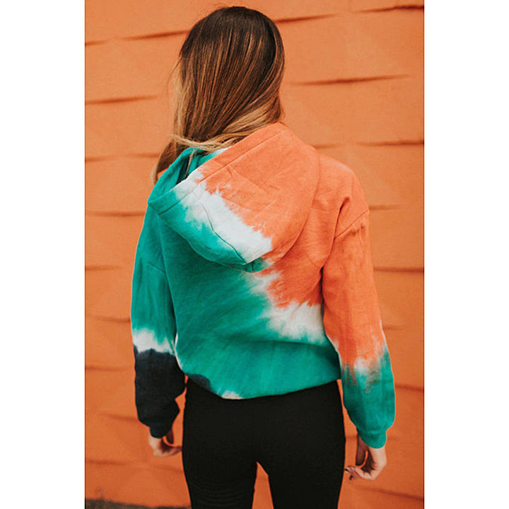 Women's hoodie with artistic color gradient and casual fit Lune London