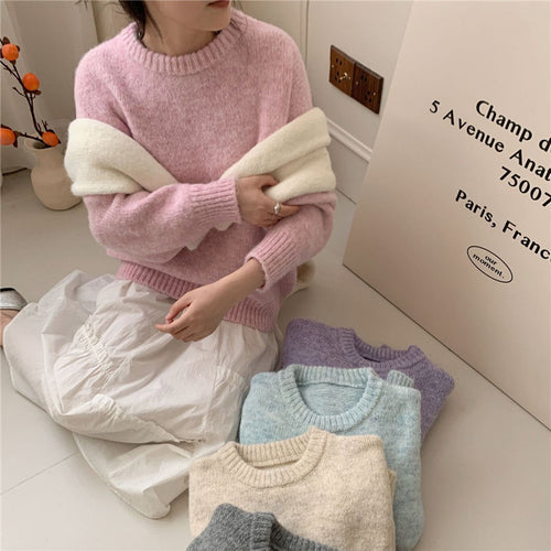 Pull surdimensionné en peluche pour femmes en tricot doux Chic & Stil