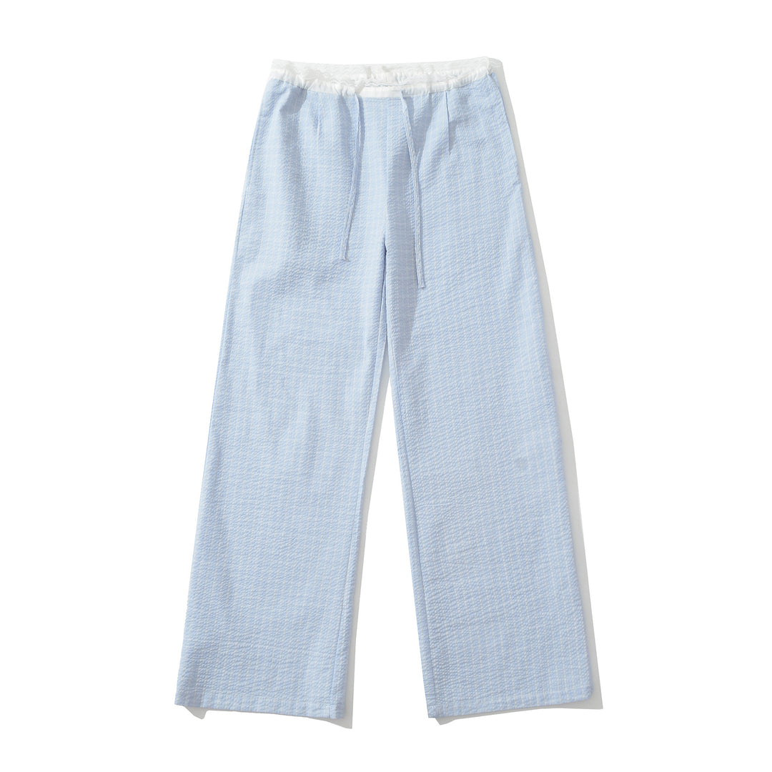 Casual palazzo pants for women with elastic waist and wide legs Lune London