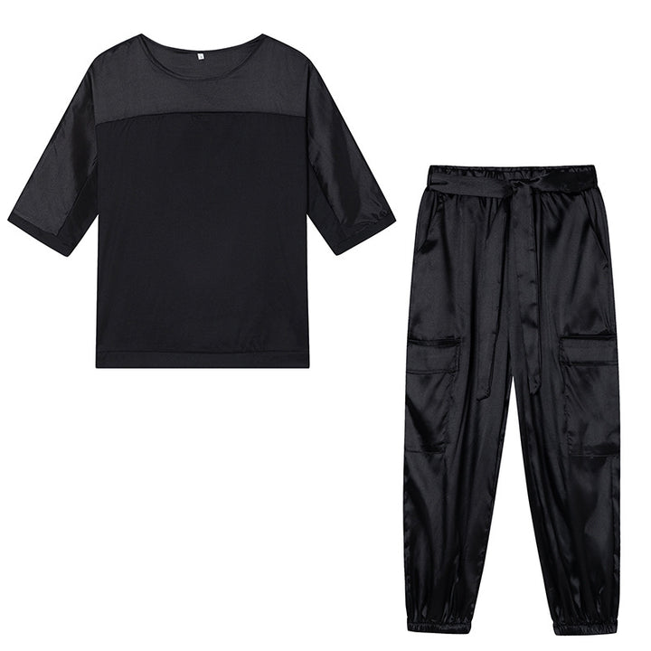 Chic Satin Lounge Set for Women
