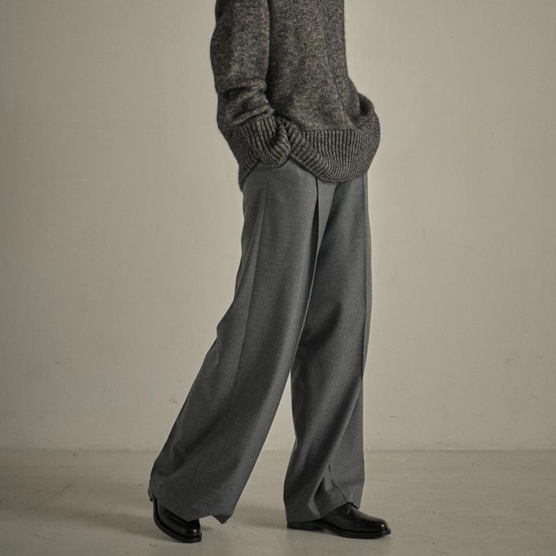 Ladies Elegant Wide Leg Trousers with Adjustable Belt Chic und Style