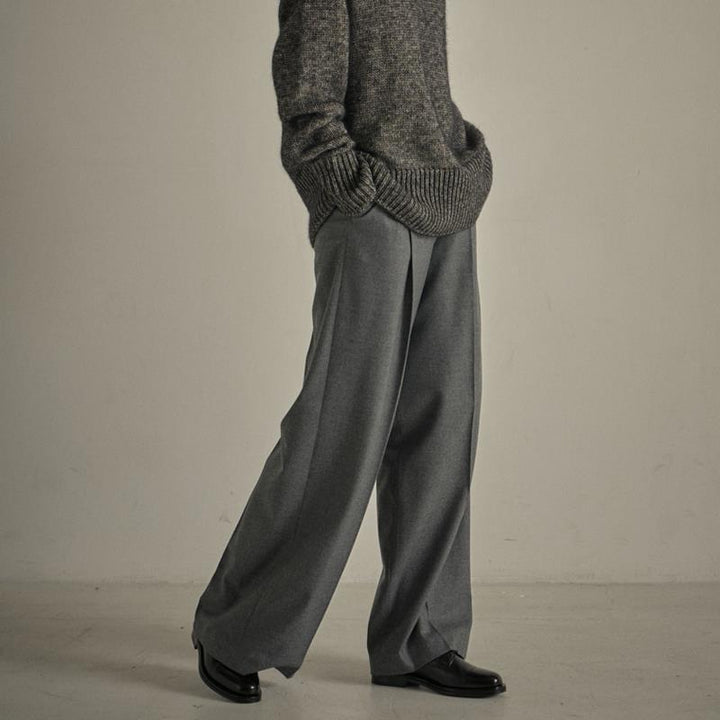 Ladies Elegant Wide Leg Trousers with Adjustable Belt Chic und Style