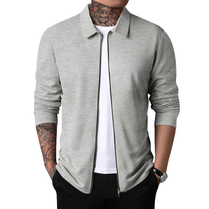 Chic and Style zipped sporty polo shirt for men