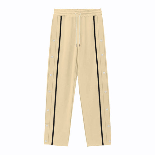 Men's sports training pants with snap button details Lune London