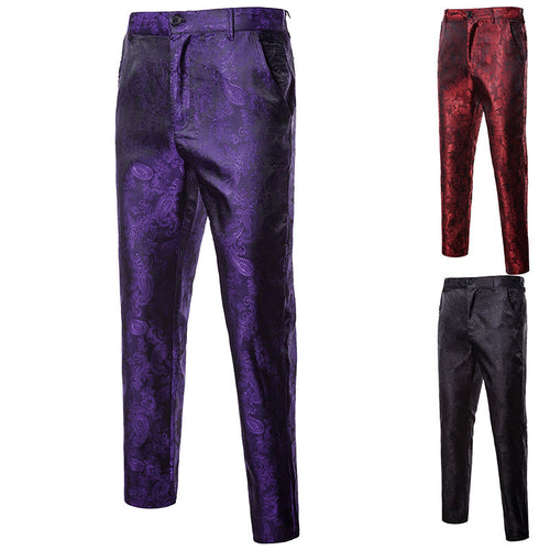 Lune London Paisley Pattern Elegant Pants for Men