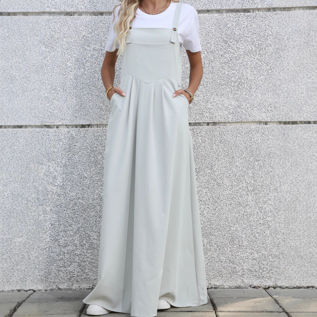 Lune London women's adjustable denim maxi dress