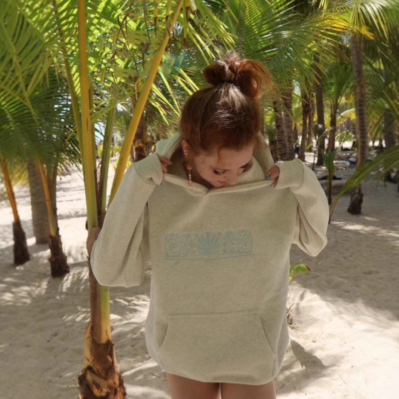 Women's Oversized Hoodie with Creative Graphics and Comfortable Fit Lune London