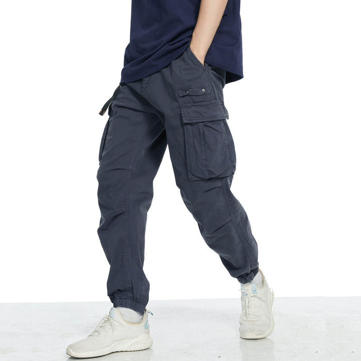 Men's cargo pants with elastic waistband and deep pockets Lune London