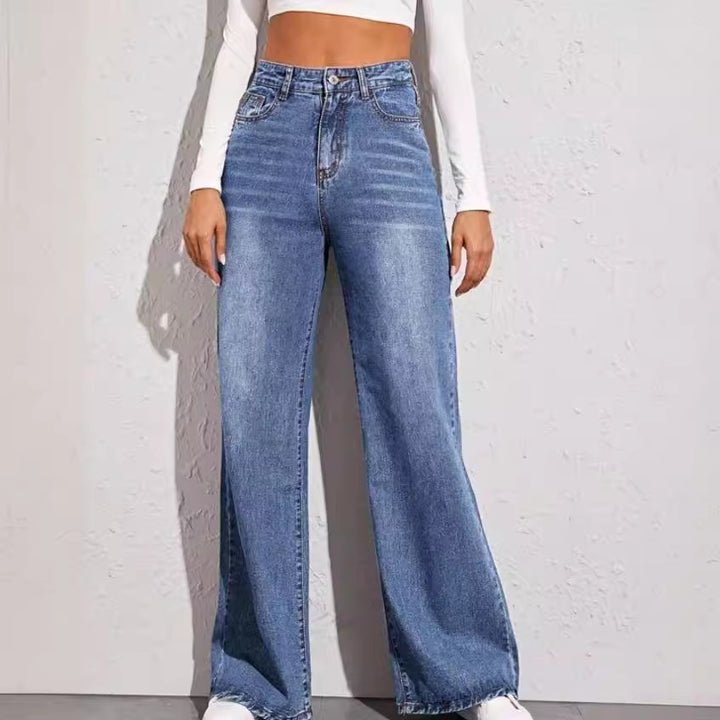 Women's loose-fitting high-waist jeans in casual look Lune London