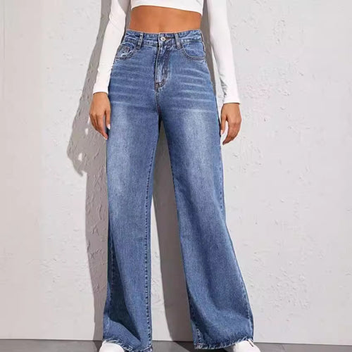 Women's loose-fitting high-waist jeans in casual look Lune London