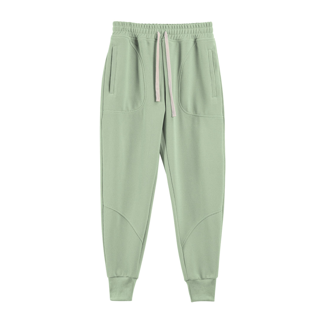 Men's sporty jogger pants with breathable inserts and elastic waistband Lune London