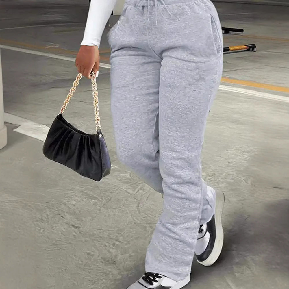 Women's comfortable leisure pants with high waistband Chic & Stil