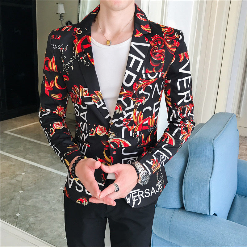 Designer men's jacket with striking graphic pattern Lune London