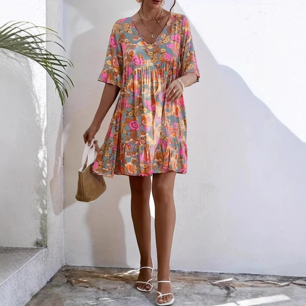 Lune London A-line Floral Pattern Women's Dress