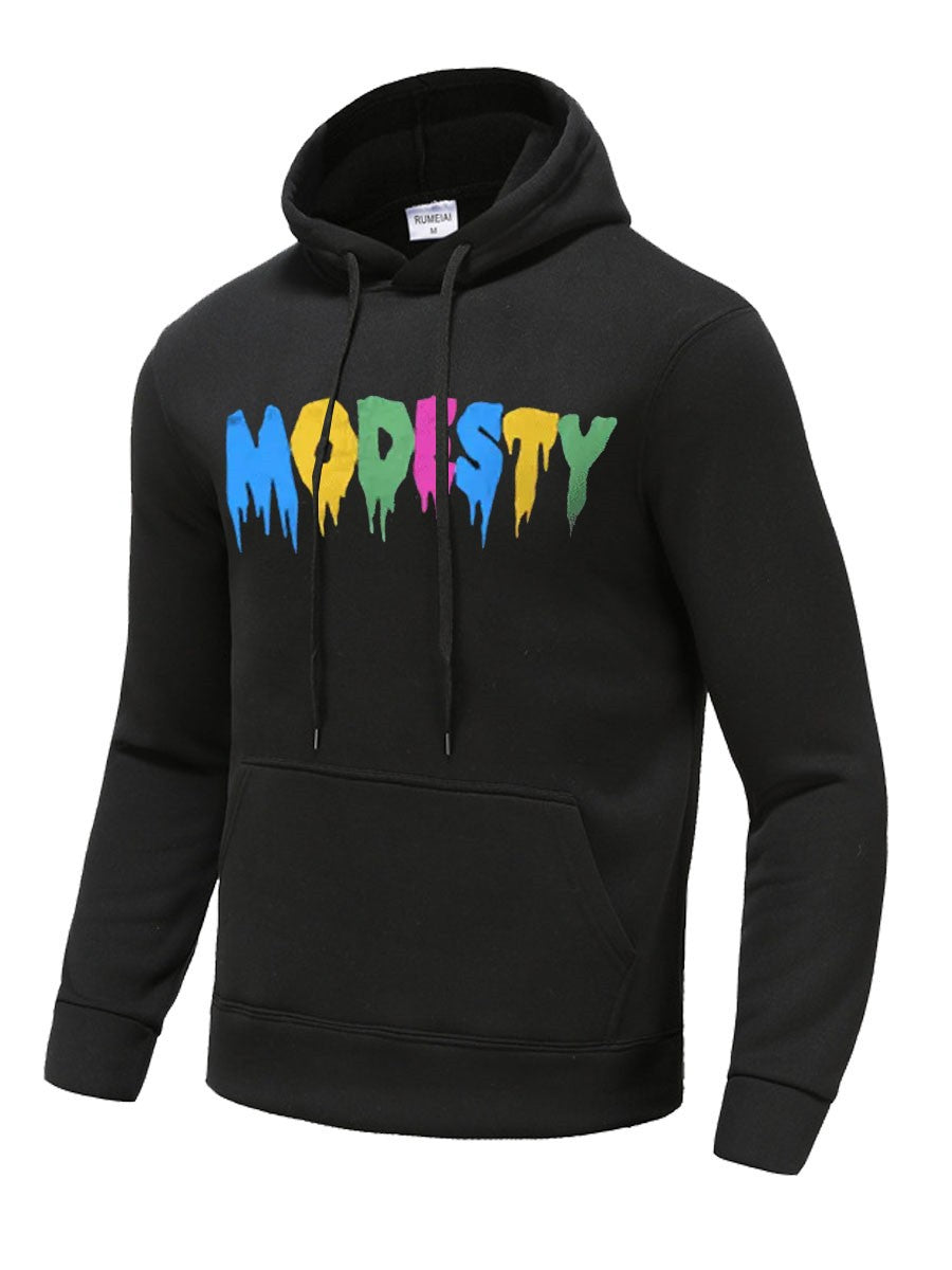 Men's Hoodie with artistic gradient and relaxed fit Lune London