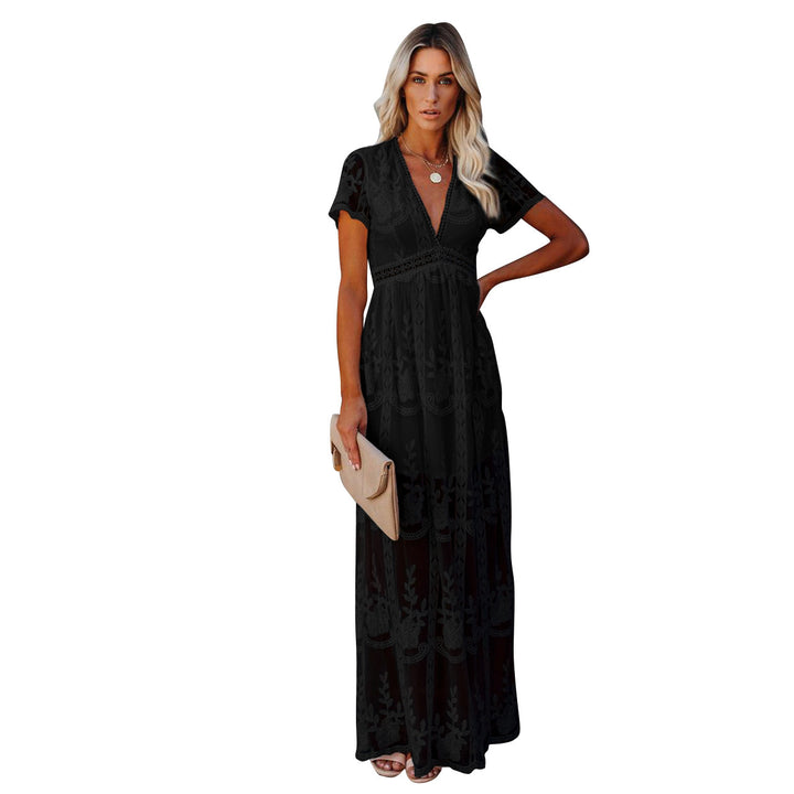 Elegant embroidered maxi dress for women Lune London