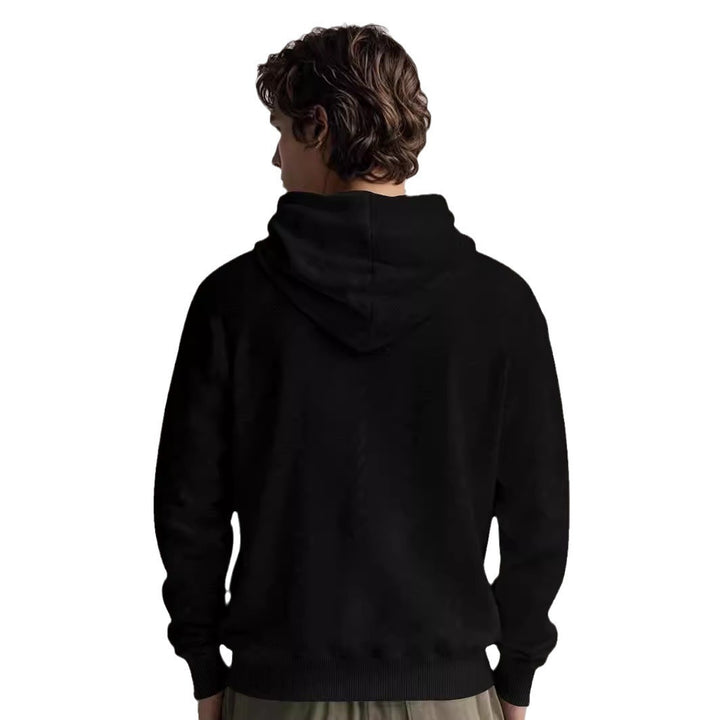Men's hooded sweatshirt made of soft fleece with textured design Chic and style