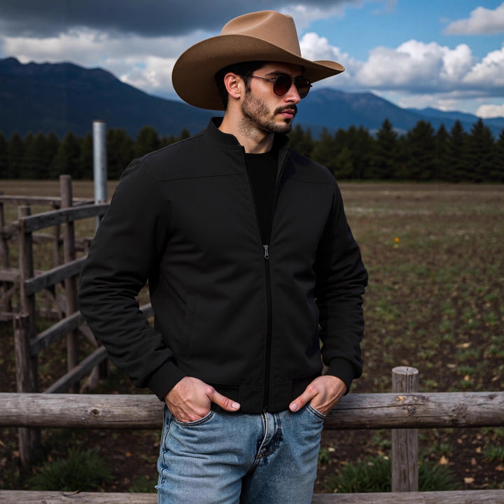 Sporty bomber jacket for men with elegant details Lune London