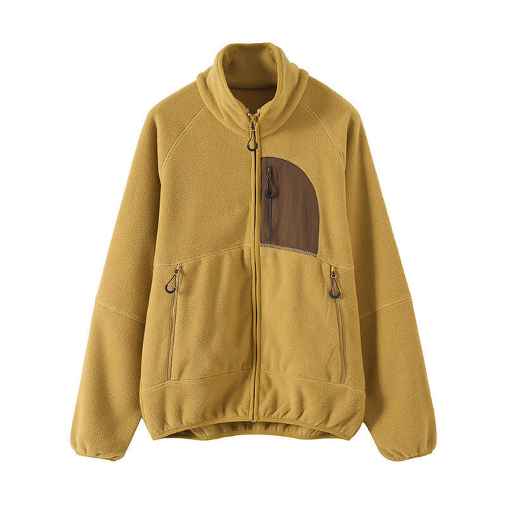 Veste en polaire pour femmes avec col montant et poches pratiques Chic & Stil