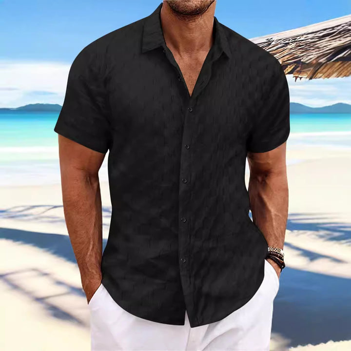Structured short sleeve leisure shirt for men Lune London
