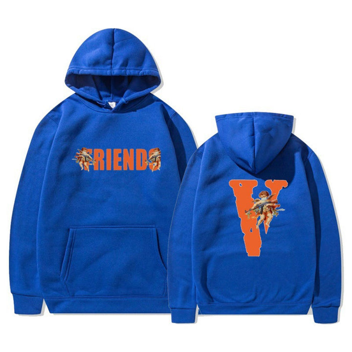 Women's hoodie with characteristic front and back print Lune London