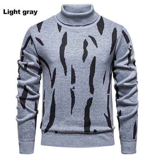 Trendy turtleneck for men with eye-catching pattern Lune London