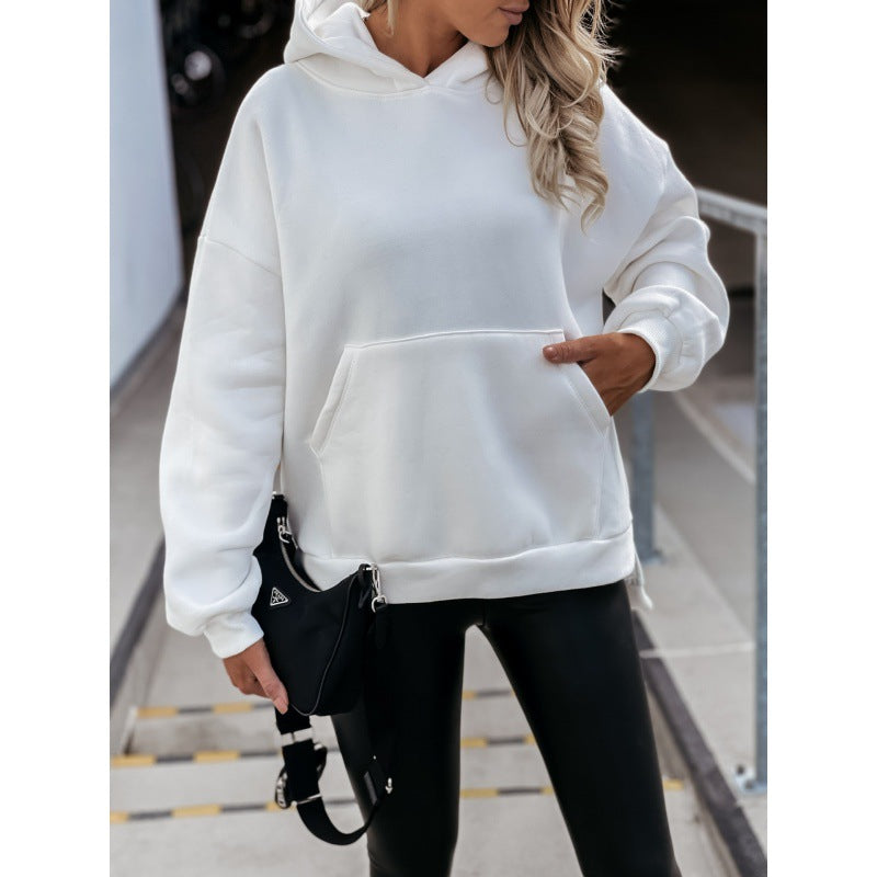 Sweat à capuche oversize pour femmes avec poches kangourou pratiques Chic & Stil