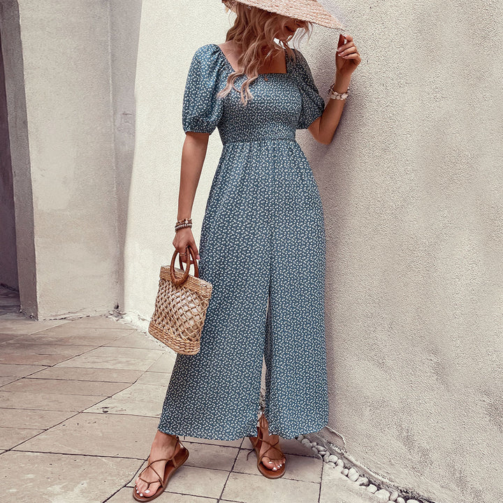 Ladies Elegant Floral Print Chic Jumpsuit and Style