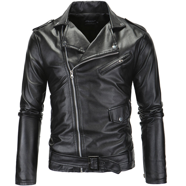 Stylish biker jacket for men in high-quality faux leather Lune London