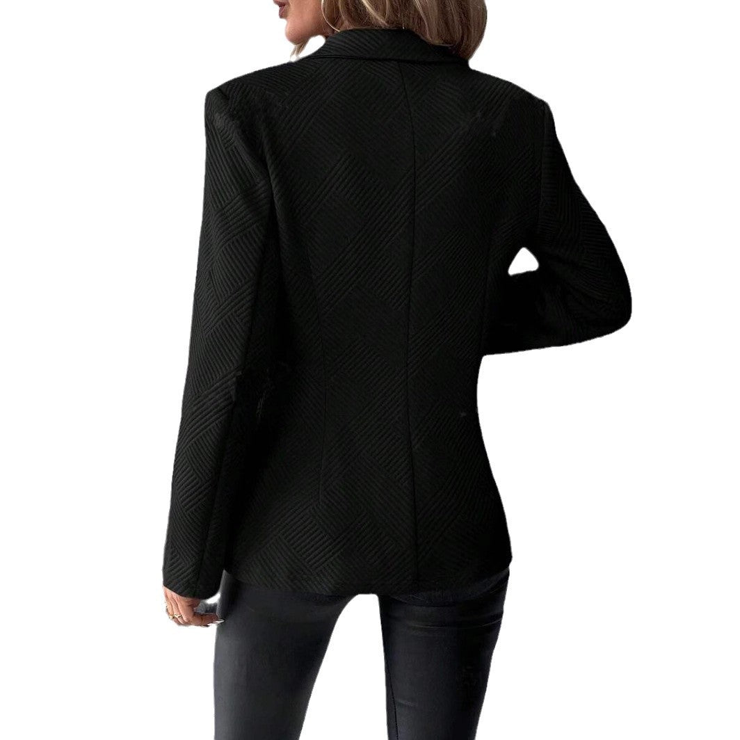 Veste élégante pour femmes avec design texturé et fermeture à bouton pratique Lune London