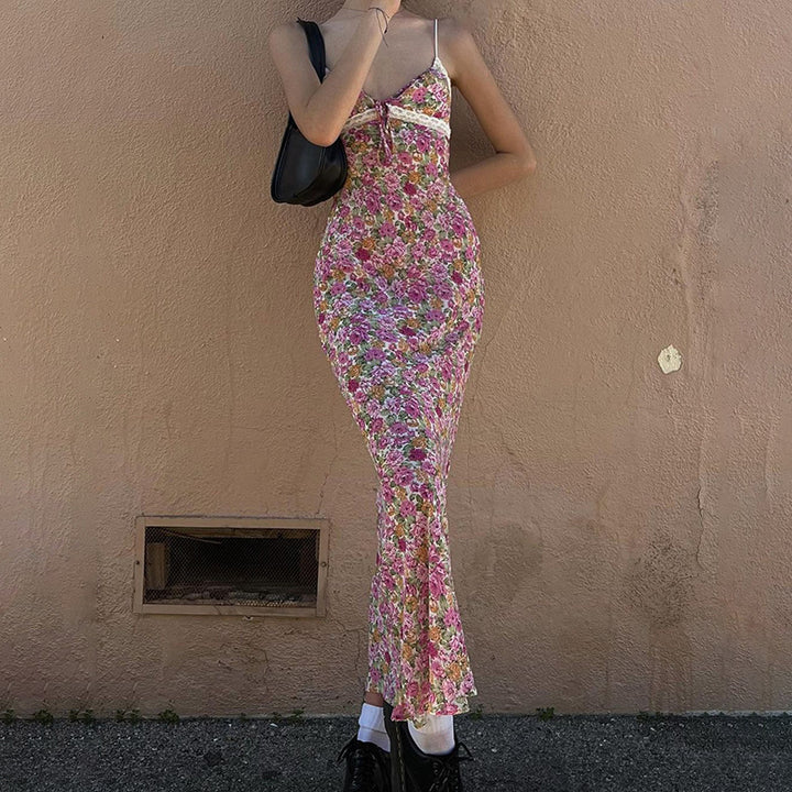Chic and Stylish Floral Bodycon Maxi Dress for Women