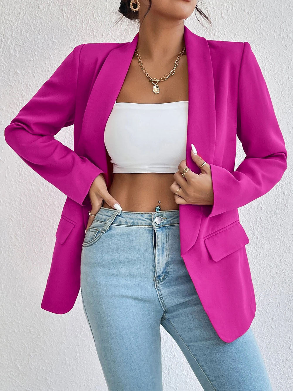 Ladies elegant blazer in minimalist style Lune London