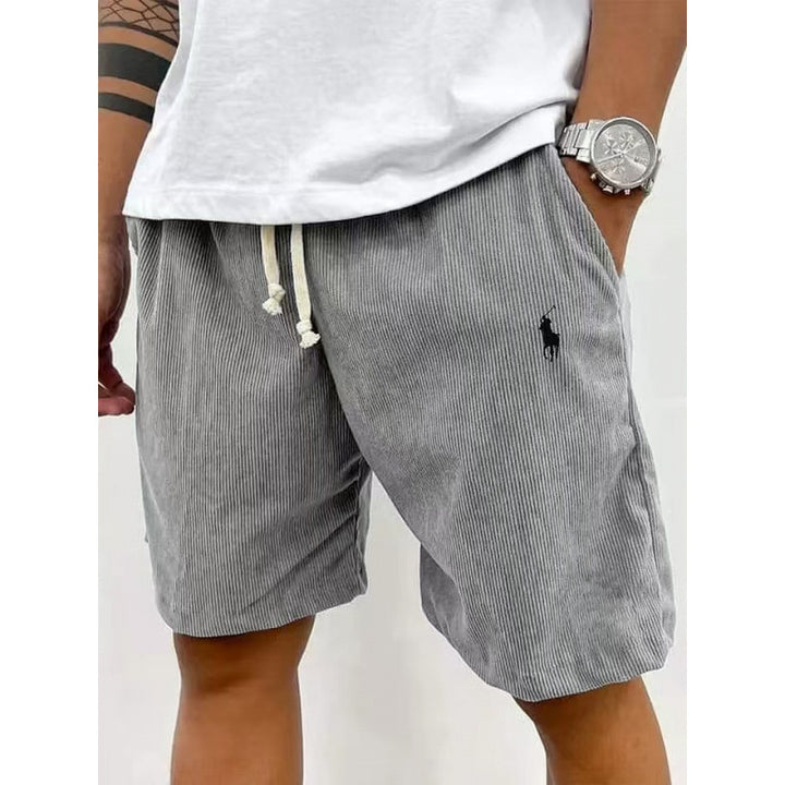 Men's casual pants made of soft cotton blend with elastic waistband Lune London