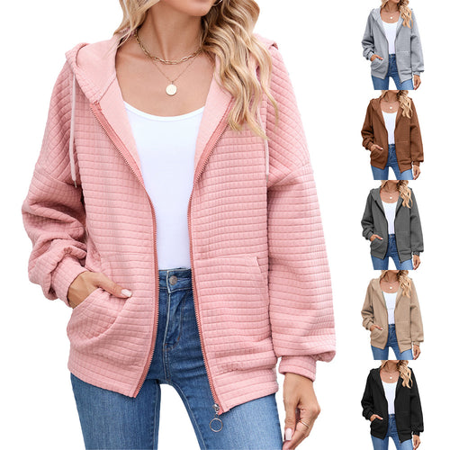 Hooded jacket for women with a structured design and practical pockets Lune London