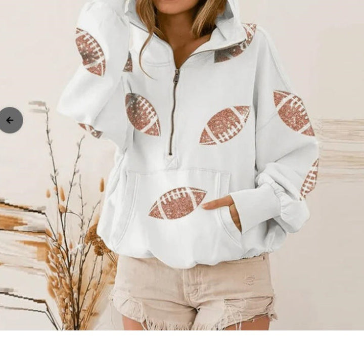 Ladies casual hoodie with sport-specific design Lune London